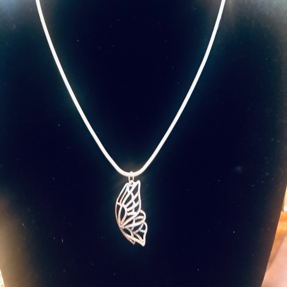 Pandora Butterfly Silver & Crystal Pendant